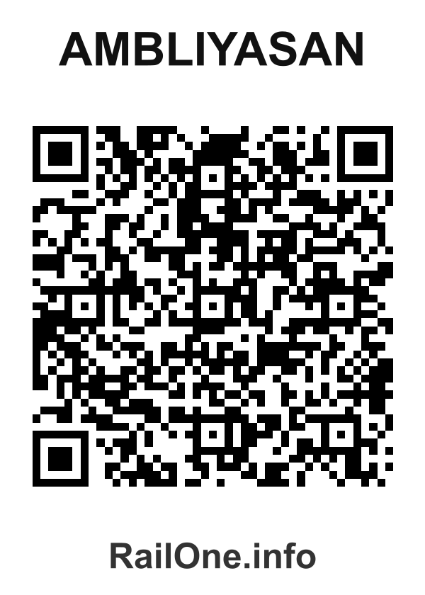 RailOne QR Code for Ambliyasan station
