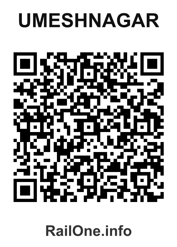 RailOne QR Code for Umeshnagar station