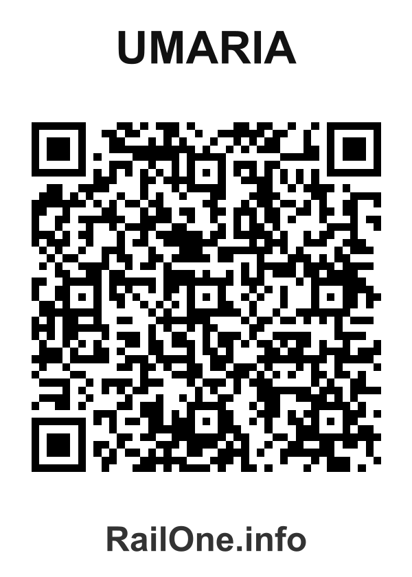 RailOne QR Code for Umaria station