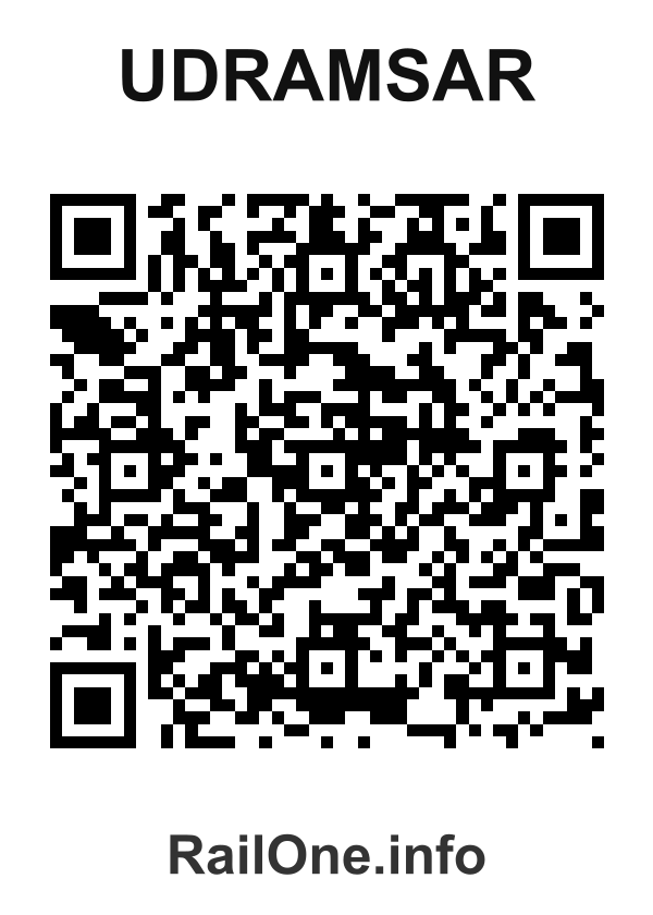RailOne QR Code for Udramsar station
