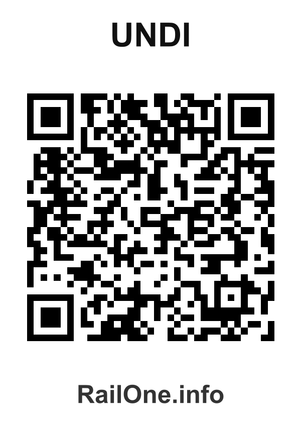 RailOne QR Code for Undi station