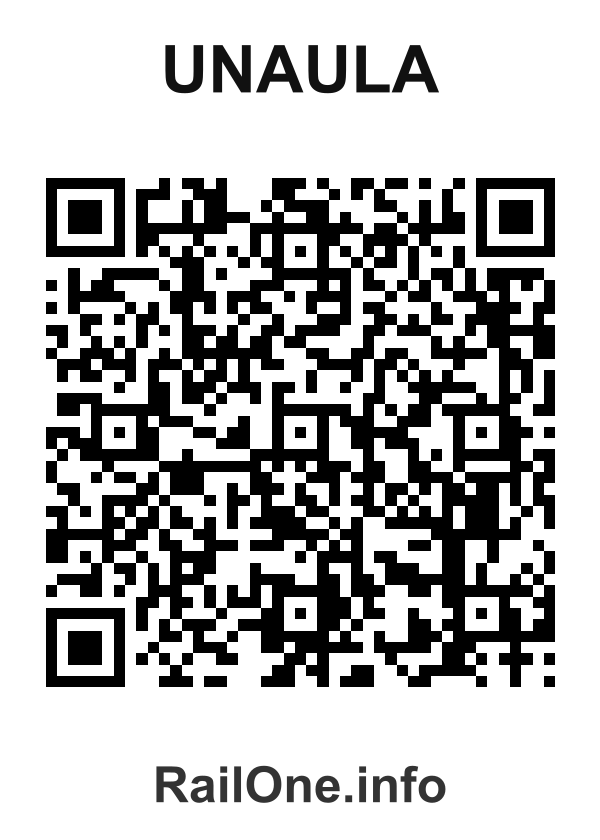 RailOne QR Code for Unaula station