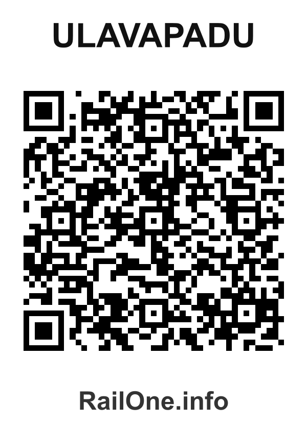 RailOne QR Code for Ulavapadu station
