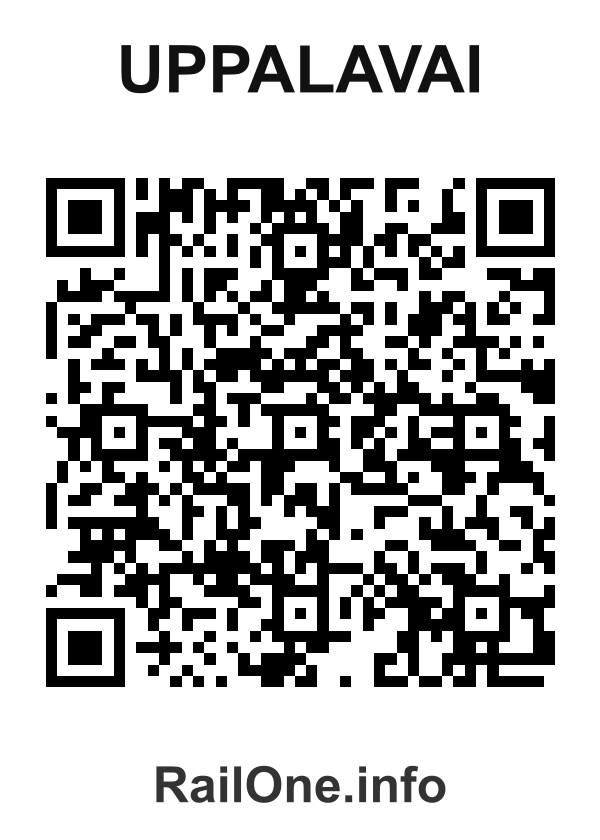 RailOne QR Code for Uppalavai station