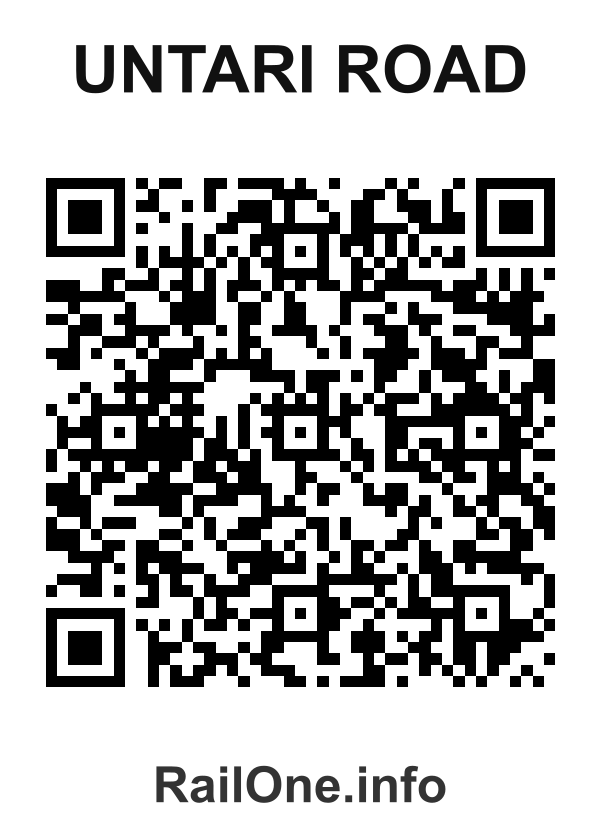 RailOne QR Code for Untari Road station