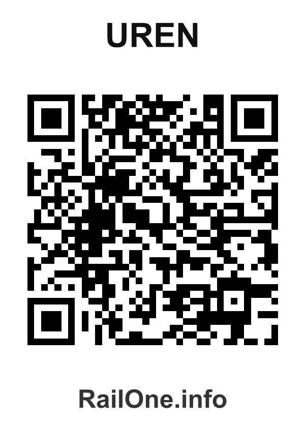 RailOne QR Code for Uren station