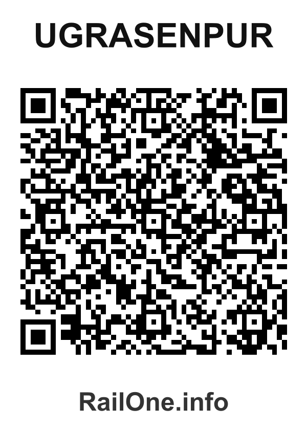 RailOne QR Code for Ugrasenpur station