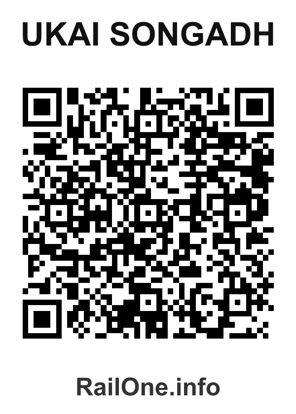 RailOne QR Code for Ukai Songadh station