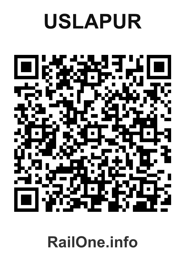 RailOne QR Code for Uslapur station