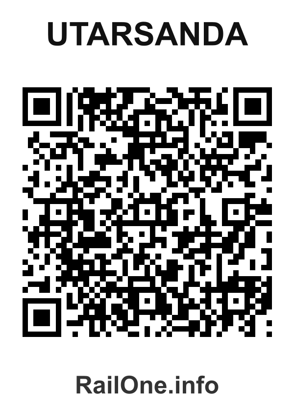 RailOne QR Code for Utarsanda station