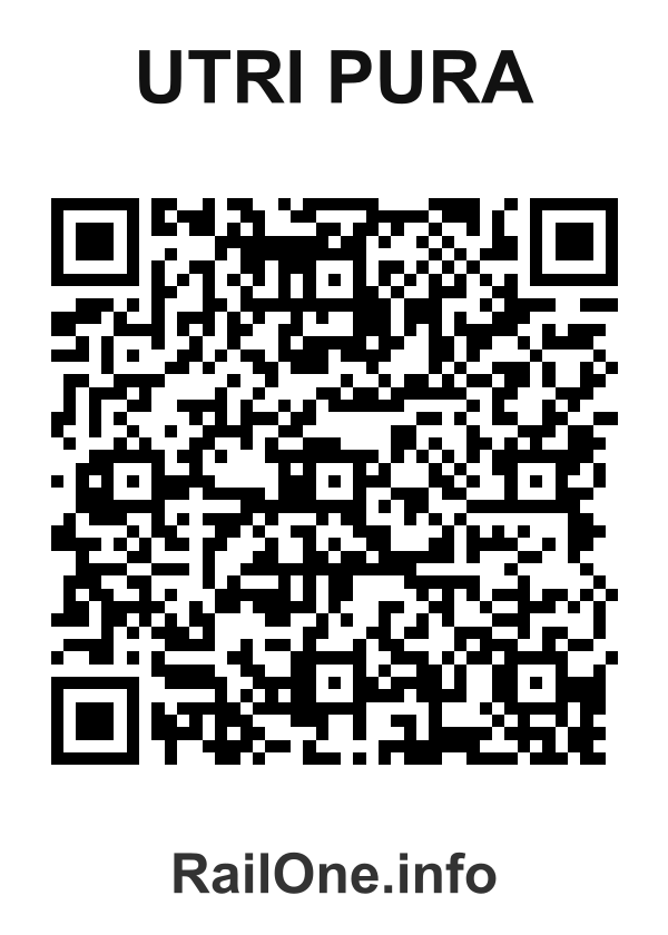 RailOne QR Code for Utri Pura station