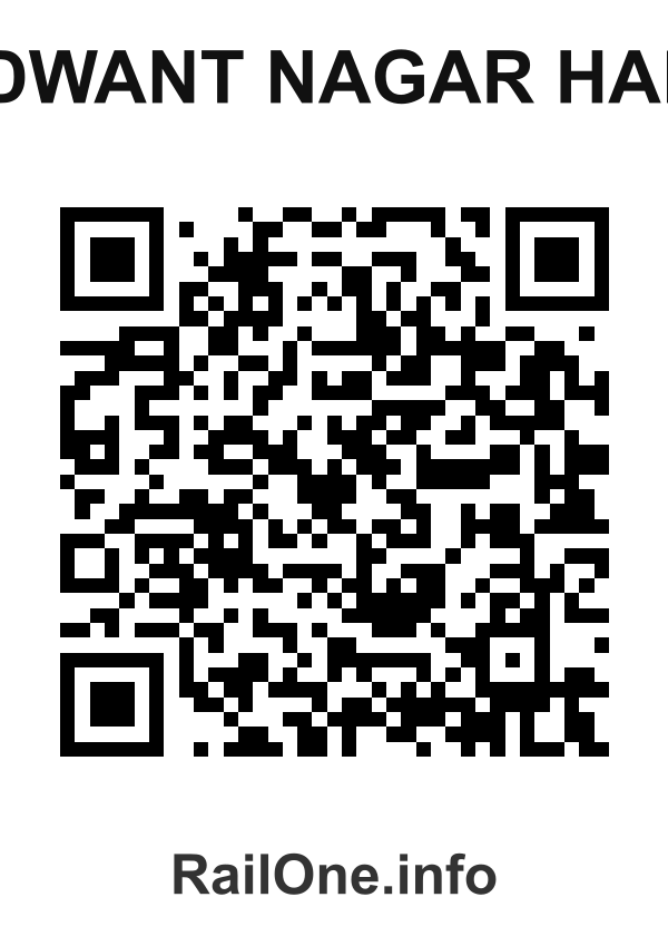 RailOne QR Code for Udwant Nagar Halt station