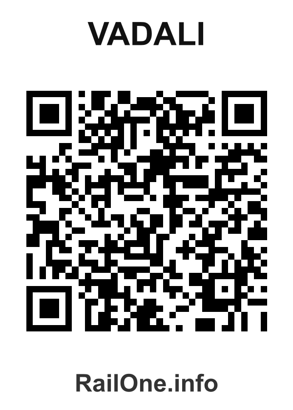 RailOne QR Code for Vadali station