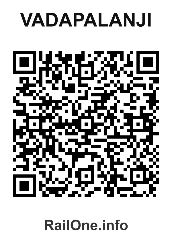 RailOne QR Code for Vadapalanji station