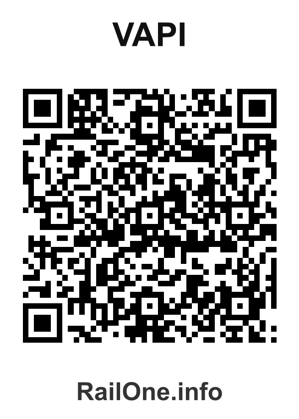 RailOne QR Code for Vapi station