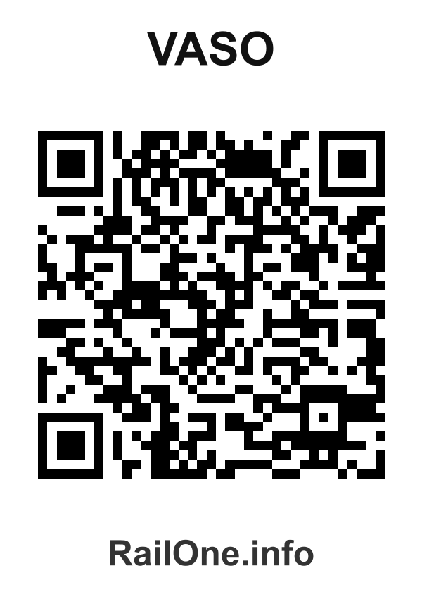 RailOne QR Code for Vaso station