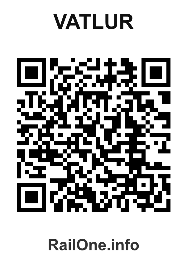 RailOne QR Code for Vatlur station