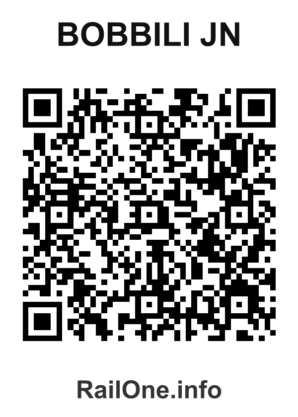 RailOne QR Code for Bobbili Jn station