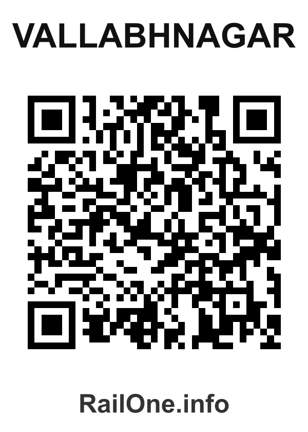 RailOne QR Code for Vallabhnagar station