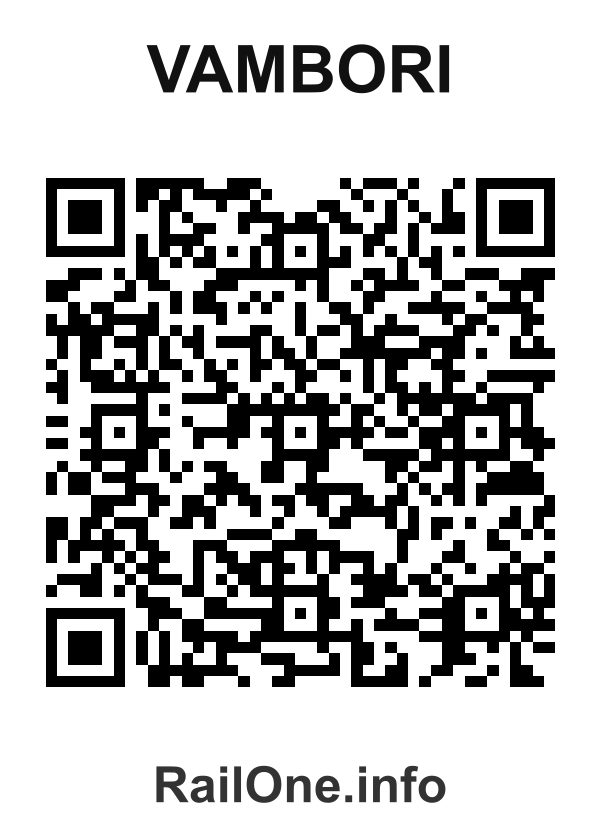 RailOne QR Code for Vambori station
