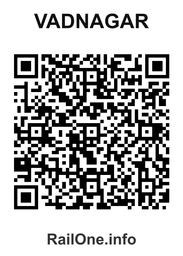 RailOne QR Code for Vadnagar station