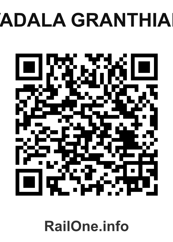RailOne QR Code for Vadala Granthian station