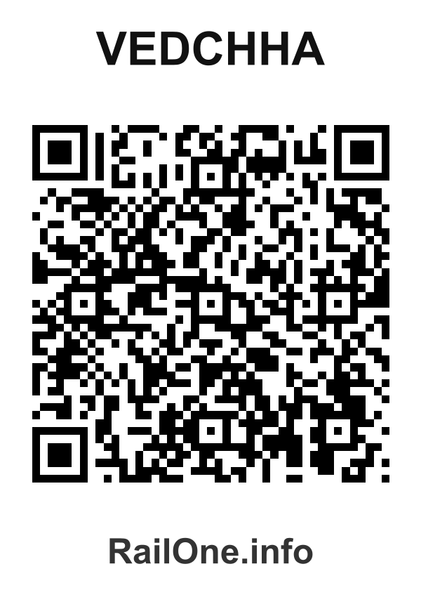 RailOne QR Code for Vedchha station