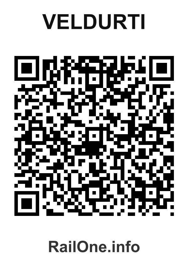 RailOne QR Code for Veldurti station