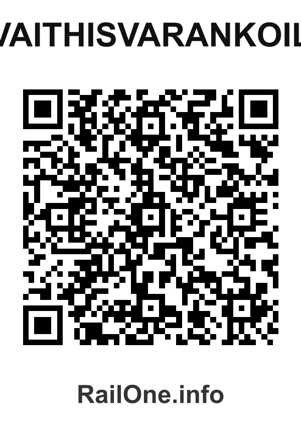 RailOne QR Code for Vaithisvarankoil station
