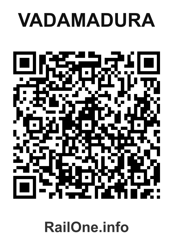 RailOne QR Code for Vadamadura station