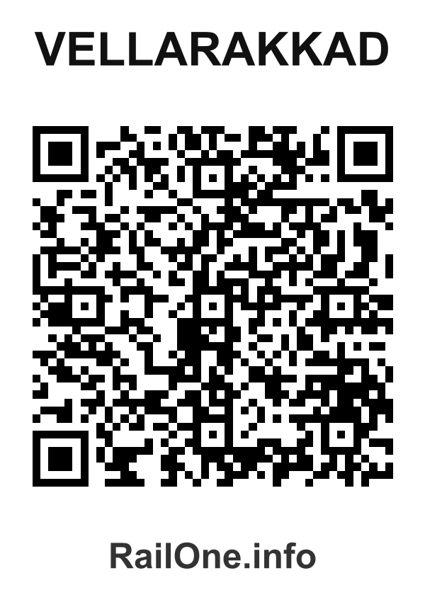 RailOne QR Code for Vellarakkad station