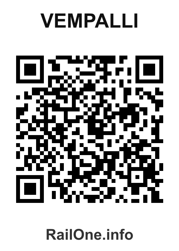 RailOne QR Code for Vempalli station