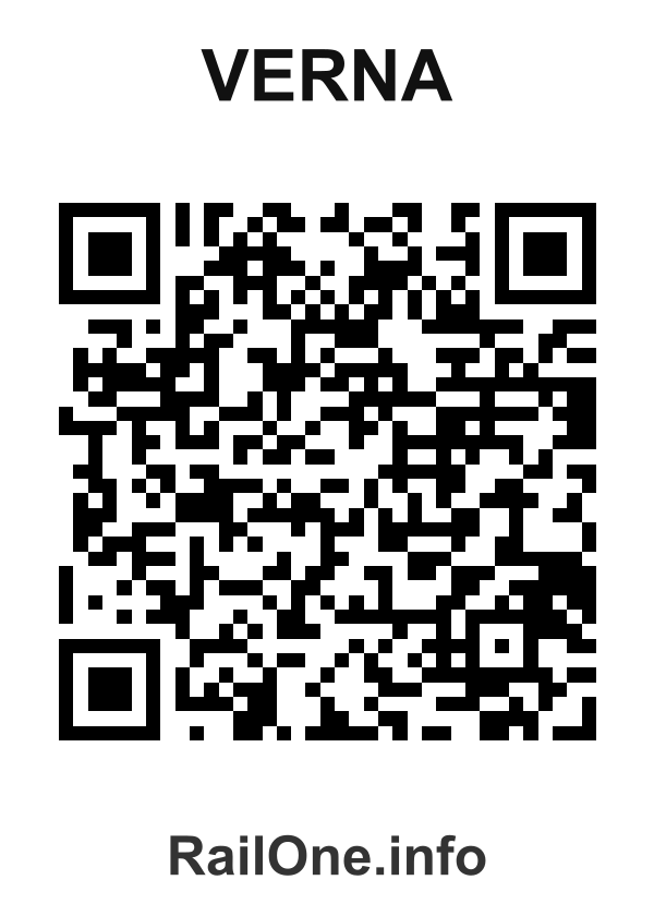 RailOne QR Code for Verna station