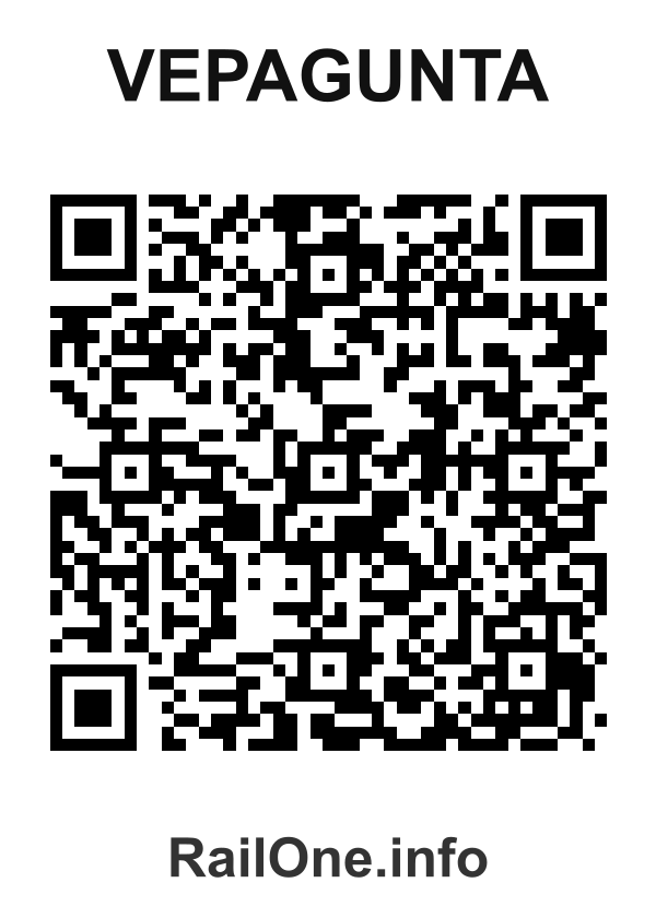 RailOne QR Code for Vepagunta station