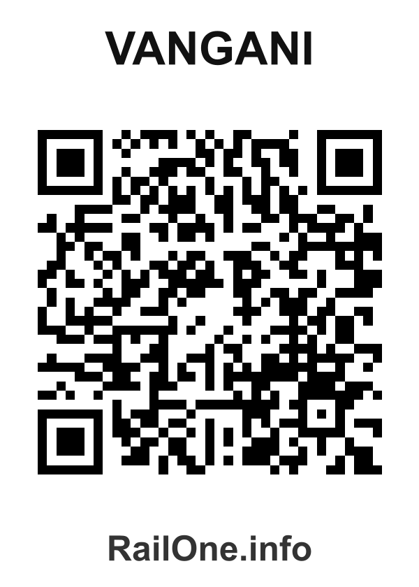 RailOne QR Code for Vangani station