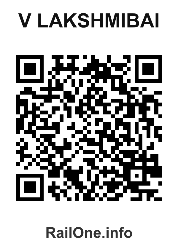 RailOne QR Code for V Lakshmibai station