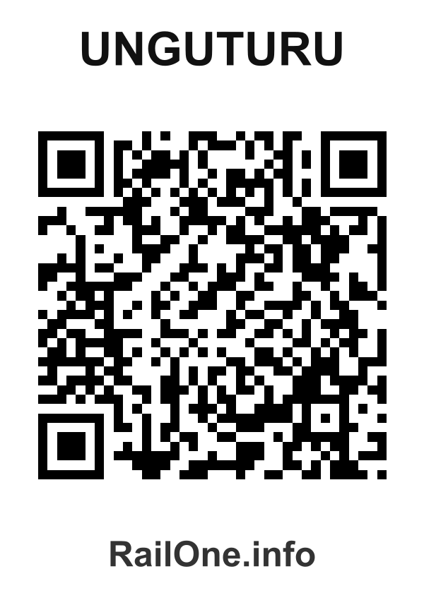 RailOne QR Code for Unguturu station