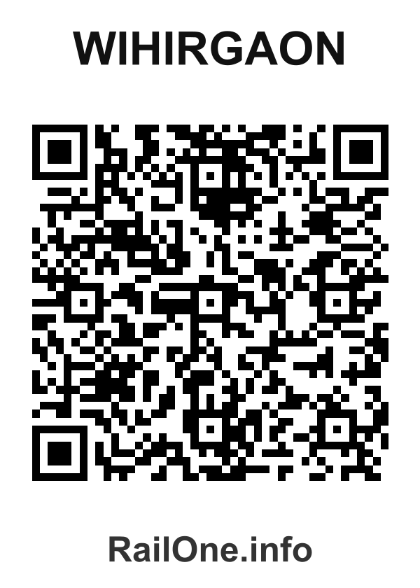 RailOne QR Code for Wihirgaon station