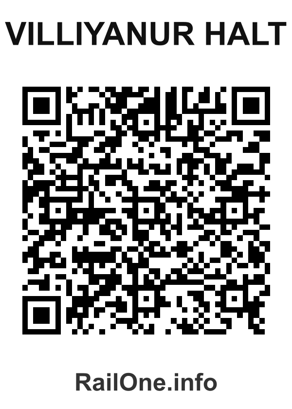 RailOne QR Code for Villiyanur Halt station