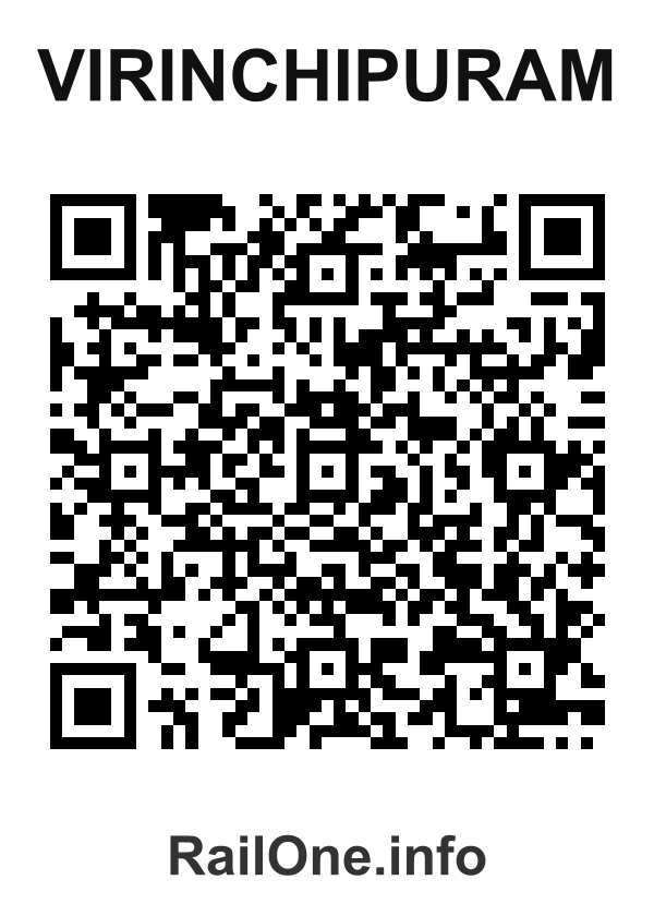 RailOne QR Code for Virinchipuram station