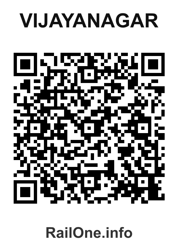 RailOne QR Code for Vijayanagar station