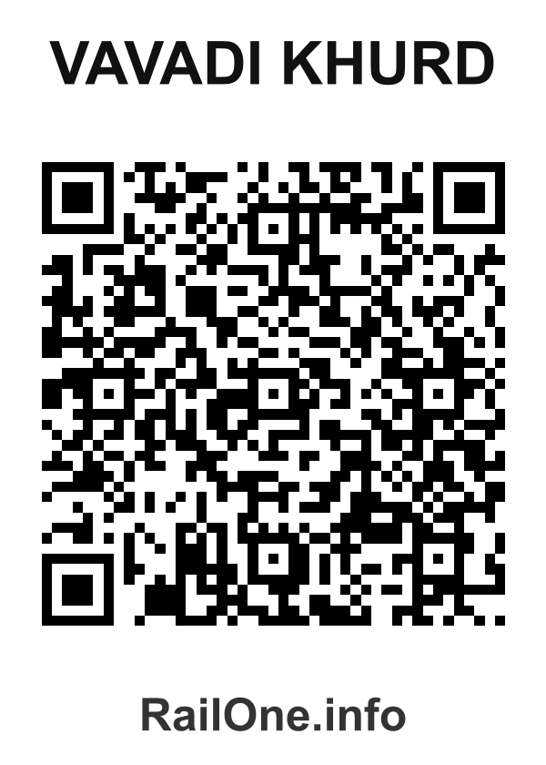 RailOne QR Code for Vavadi Khurd station