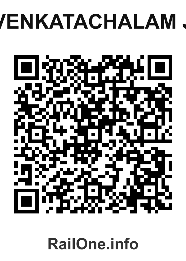 RailOne QR Code for Venkatachalam J station