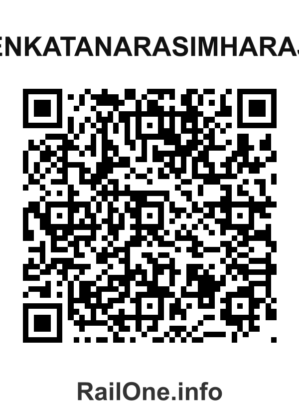 RailOne QR Code for Venkatanarasimharaju station
