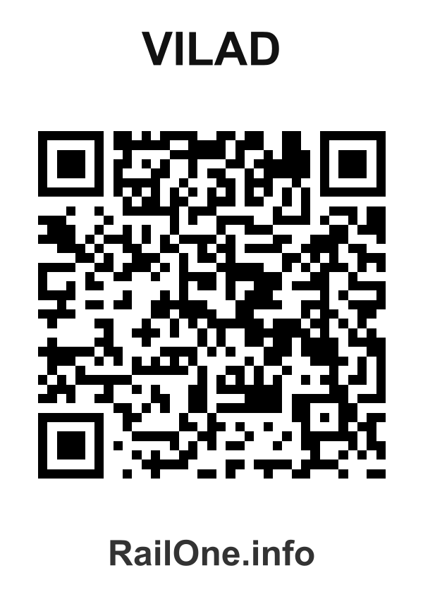 RailOne QR Code for Vilad station