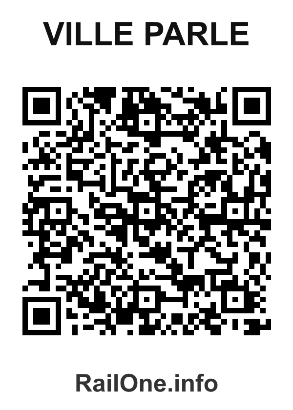 RailOne QR Code for Ville Parle station