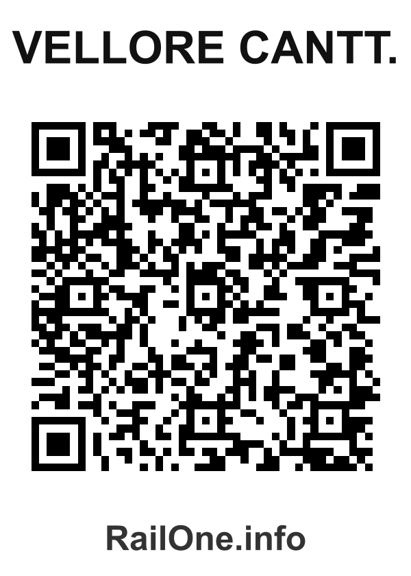 RailOne QR Code for Vellore Cantt. station
