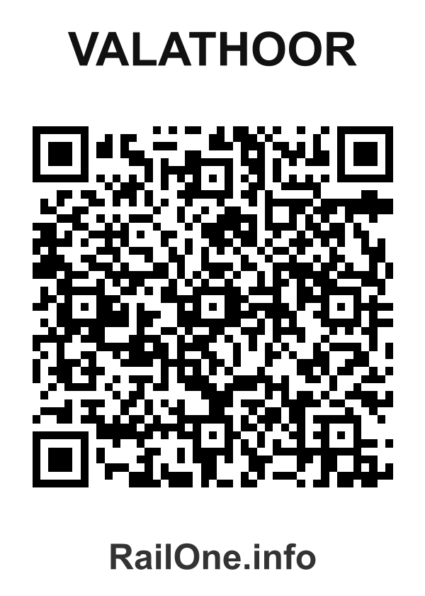 RailOne QR Code for Valathoor station