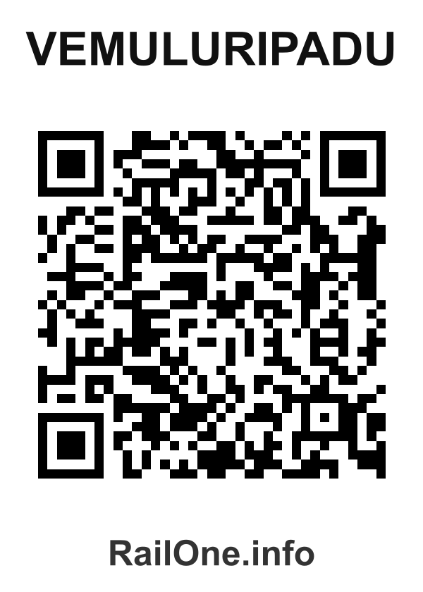 RailOne QR Code for Vemuluripadu station
