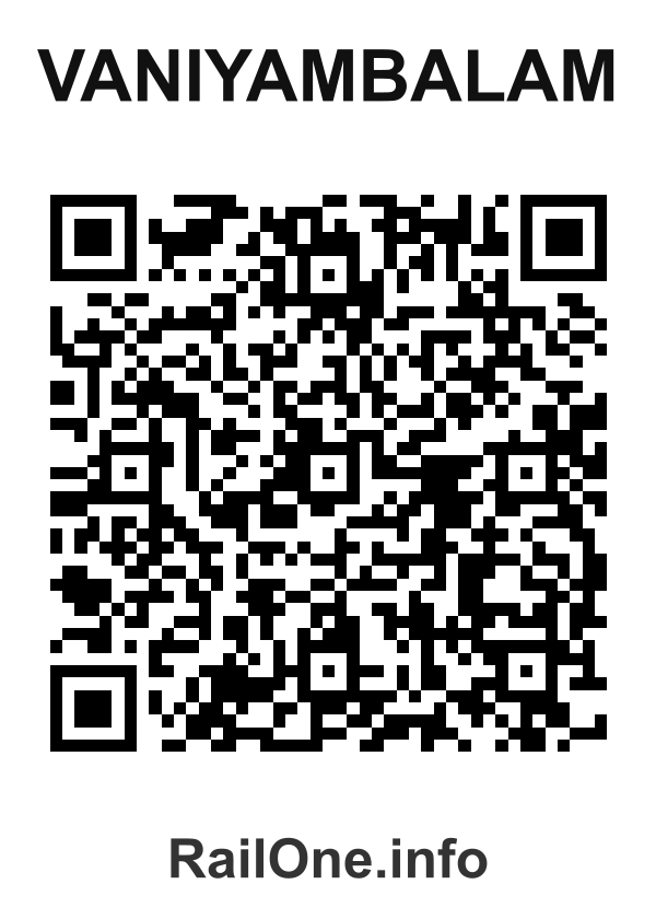 RailOne QR Code for Vaniyambalam station